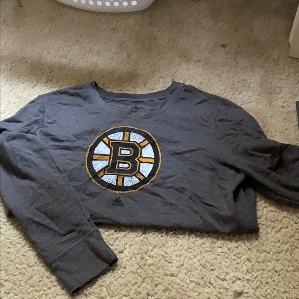 bruins long sleeve sweater